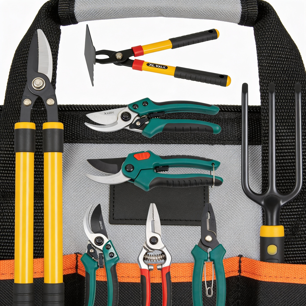 Billfris Grenebo Gardening Tool Set, 9 Pieces Heavy Duty Gardening Tools with Pruning Shears and Travel Bag with XL Handle, Gardening Set Garden Gifts for Men Women