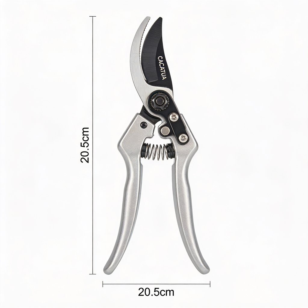 Billfris GRÜNTEK Ratchet Pruning Shears CACATUA 20.5cm - Professional Anvil Gardening Shears Garden Shears Loppers up to 24mm Double Mode S/R Pruning Shears